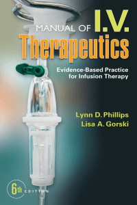 Manual of IV Therapeutics: Evidence