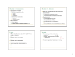 Module 1 - Kinematics Module 2