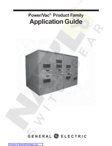 PowerVac Switchgear Application Guide