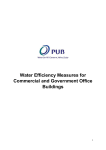 Water Efficiency Measures for Commercial and Government