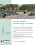 Making Streets Welcoming for Walking