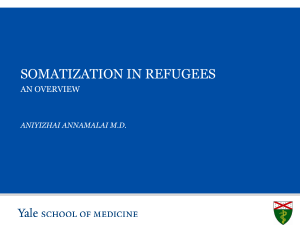 Somatization in Refugees - The Center for Refugee Health