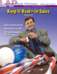 Keep It Real—in Sales