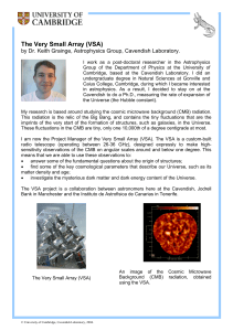 The Very Small Array (VSA) - Department of Physics