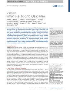 What is a Trophic Cascade? - College of Forestry