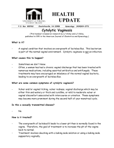 Cytolytic Vaginosis