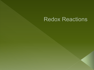 Redox Reactions - hrsbstaff.ednet.ns.ca