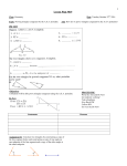 Geometry Fall 2011 Lesson 17 (S.A.S. Postulate)