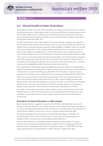 Chapter 6.4 Mental health of older Australians (feature article