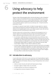 6 Using advocacy to help protect the environment - TILZ