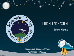 Public Lecture - Our Solar System