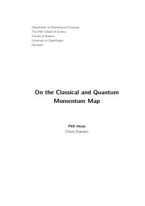 On the Classical and Quantum Momentum Map