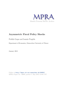 Asymmetric Fiscal Policy Shocks