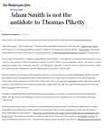 Adam Smith is not the antidote to Thomas Piketty