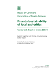 Financial sustainability of local authorities