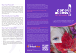 Gene Access Brochure - Australian Clinical Labs
