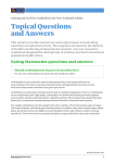Topical Questions and Answers