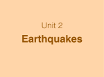 Earthquakes - Our Lady of Grace School / Homepage