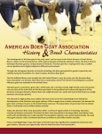 History Breed Characteristics - American Boer Goat Association