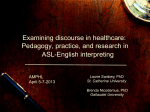 Examining discourse in healthcare