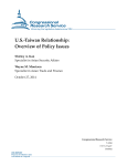 US-Taiwan Relationship: Overview of Policy Issues