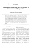 Protozoan grazing on planktonic bacteria and its impact on bacterial