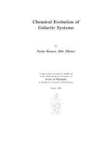 Chemical Evolution of Galactic Systems
