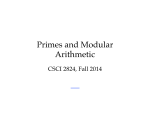 Primes and Modular Arithmetic