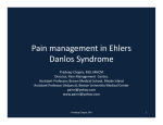 Pain management in Ehlers Danlos Syndrome