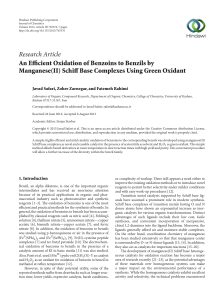 An Efficient Oxidation of Benzoins to Benzils by Manganese (II