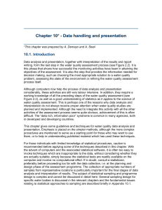 Chapter 10* - Data handling and presentation