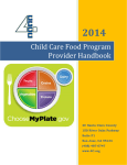 Child Care Food Program Provider Handbook