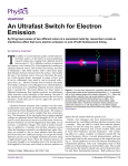 An Ultrafast Switch for Electron Emission