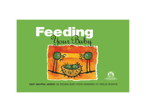 Feeding - The Centre for Family Medicine FHT