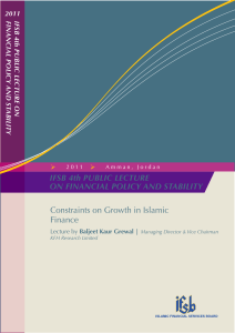 Constraints on Growth in Islamic Finance