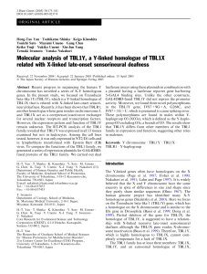 Molecular analysis of TBL1Y, a Y-linked homologue of
