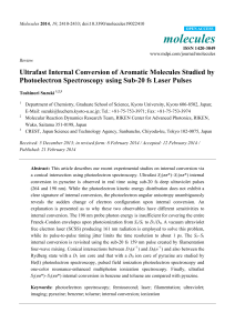 Ultrafast Internal Conversion of Aromatic Molecules Studied