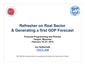 Forecasting Real GDP