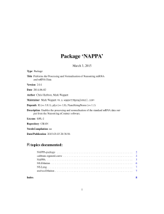 Package `NAPPA`