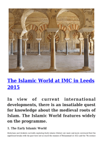 The Islamic World at IMC in Leeds 2015