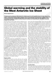 review article Global warming and the stability of the West Antarctic
