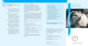 The Genetics of Cleft Lip and Palate