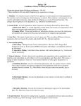 Biology 3201 Conditions of Hardy-Weinberg and Speciation Things