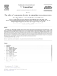 (2008) The utility of crop genetic diversity in maintaining ecosystem
