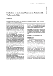 Evaluation of Endocrine Disorders in Patients with Thalassemia Major