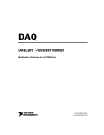 Archived: DAQCard-700 User Manual