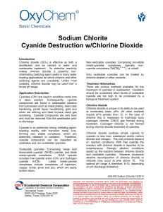 Cyanide Destruction with Chlorine Dioxide