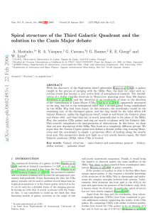 Spiral structure of the Third Galactic Quadrant and the solution to the