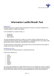 Information Leaflet Breath Test