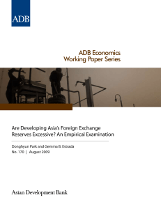 Are Developing Asia`s Foreign Exchange Reserves Excessive? An